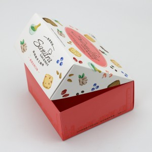 אריזת עוגיות לאפייה של קופסת קרטון מתקפלת נייר באיכות מזון