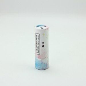 4c Print Lip Balm Paper Tube Box til kosmetisk emballage