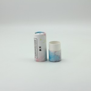 4c Print Lip Balm Paper Tube Box Bakeng sa Cosmetic Packaging