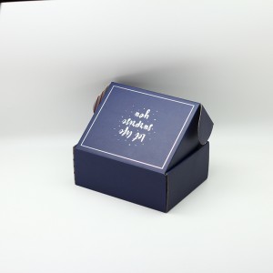 CMYK-aangepaste 4C-bedrukking golfkartonnen doos voor zacht cosmetisch katoen