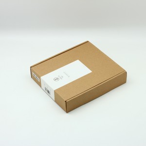 Etichetta adesiva stampata per scatola postale ondulata F-Flute tinta unita
