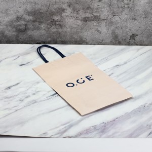 Eco-Friendly Customized Size Printed Kraft Paper Bag Uban sa Kraft Paper Handle