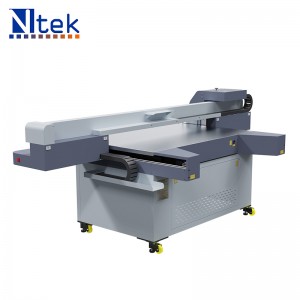 Impressora plana led UV amb capçal d'impressió Gh2220 CMYK Lc Lm blanc i vernís