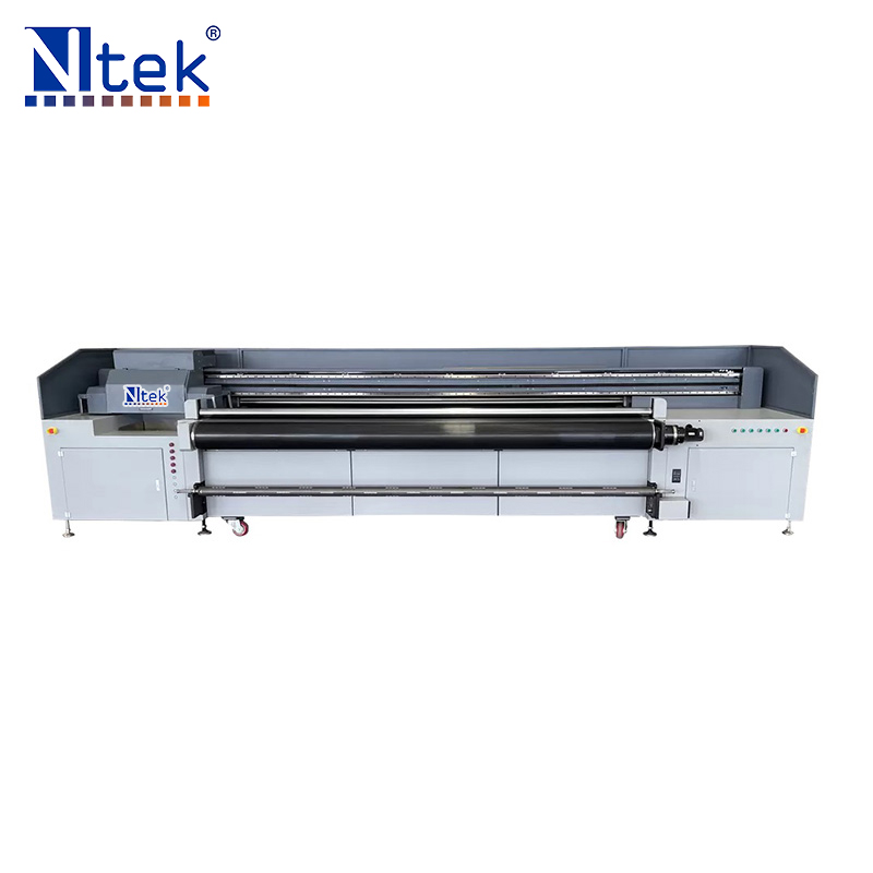 Máquina de impressão de rolo híbrida UV multifuncional digital de grande formato