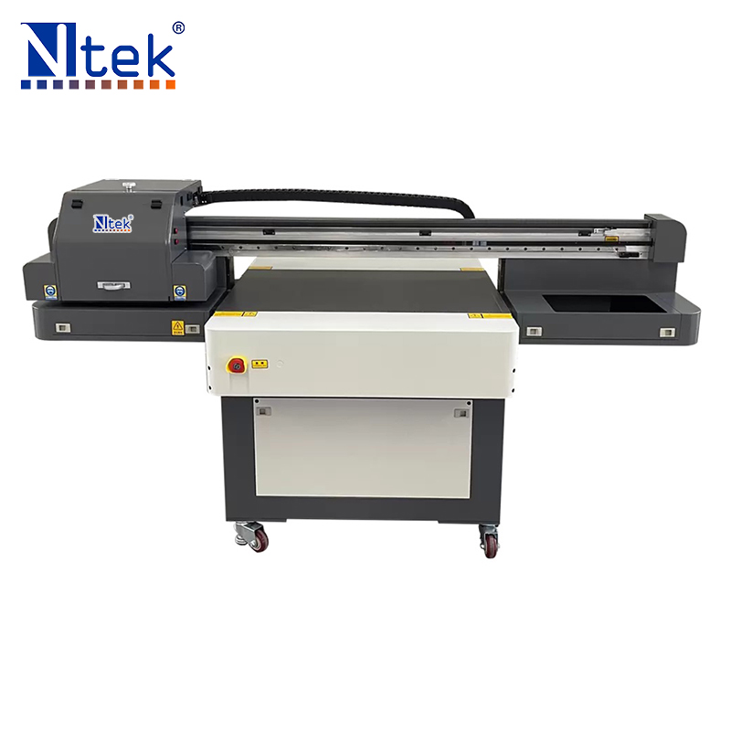 Imaxe destacada da impresora UV de inxección de tinta de pequeno formato dixital Ntek UV 6090
