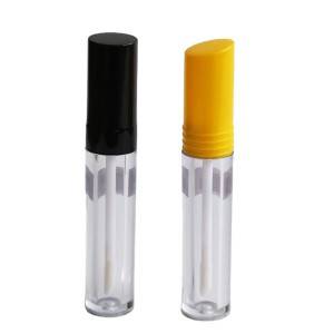 Big discounting Large Diameter Glass Tube - Round clear custom empty lipgloss case packaging – NTGP