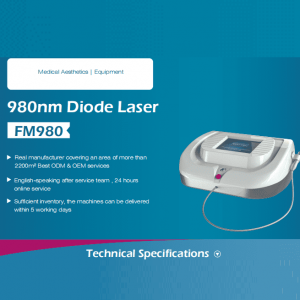 Mesin Penghilang Vena Laba-laba Vaskular Laser Dioda 980nm Cina yang Populer Dioda Laser 980nm
