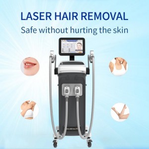 High Quality Double handle Professional Medical 808nm Painfree Diode Laser Hair remotionem Machinam