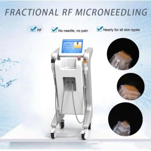 8.4 inch Colorized Touch Screen RF Microneedling Three Pin Needle Skin Tightening Machine