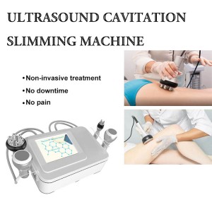 4 in 1 ultrasonic fat cavitation machine dia ampiasaina amin'ny fampihenana ny lanjany sy ny famolavolana vatana