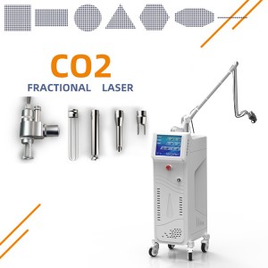 ราคาโรงงานสำหรับประเทศจีน Fractional Skin Rejuvenation CO2 Laser Aesthetic Machine RF แผลเป็นสิวกำจัดเครื่องหมายยืด