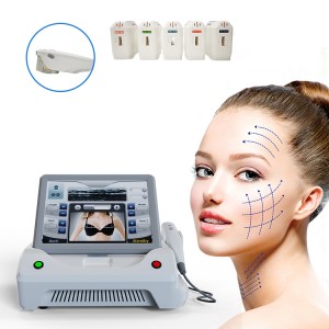SMAS 3D HIFU Skin Tighting Salon Beauty Machine Na-adịghị emerụ ahụ ugboro 4MHz