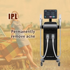 Skin Whitening IPL Laser Beauty Machine HR SR բռնակներով 50*40*121սմ չափս
