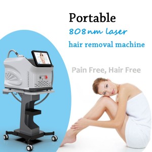 painless 808nm portable diode laser machine for whole body hair removal