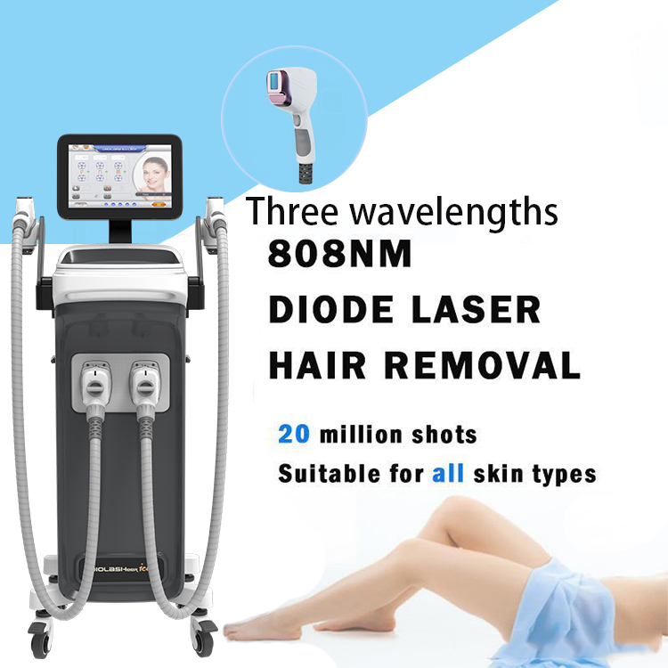 Double handles 808nm diode laser hair removal machine Featured Image
