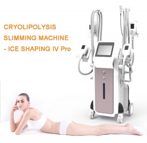 Unique 4 Handles Work Together Cryolipolysis Slimming Machine Fat Freezing Cryo