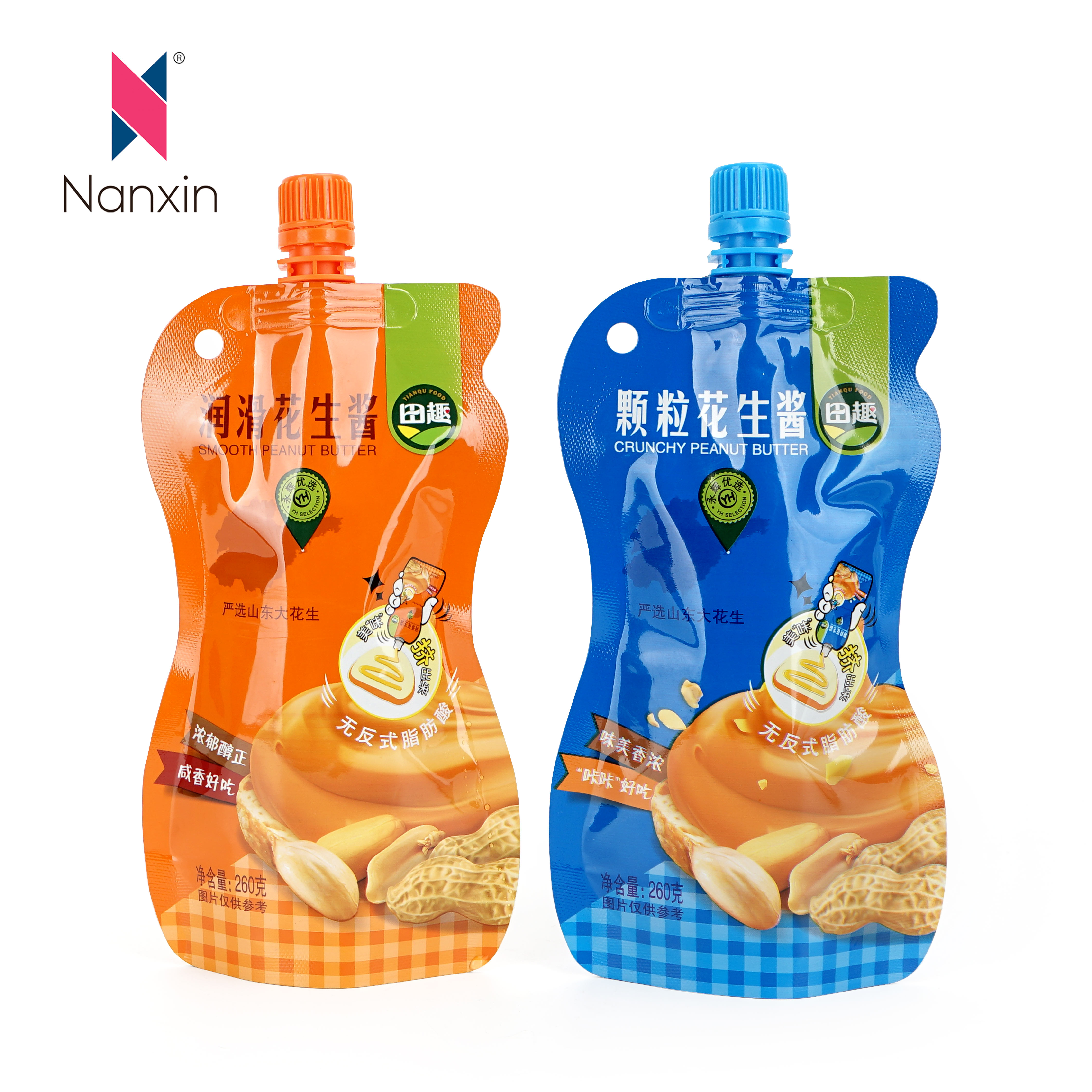 Wholesale Matte Clear Plastic Drink Suction Bag Yevana Chinwiwa Muto Jamu Ketchup Peanut Butter Spout Bag
