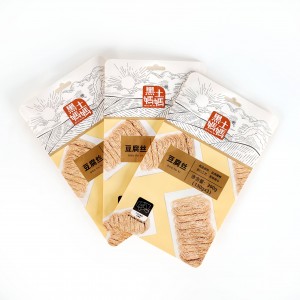 Kraft popierinis maišelis su plokščiu blokiniu dugnu Bolsas Papel Kraft su langu maistui