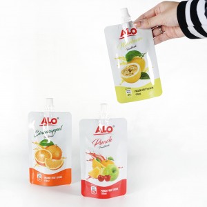 Plastic Nozzle Liquid Packages Water Squeeze Juice Spouted Pouches Bag
