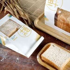 Túi giấy thực phẩm không thấm mỡ bánh mì có cửa sổ
