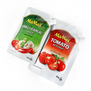 کیسه های بسته بندی سس داغ 500 گرمی مواد غذایی پلاستیکی بسته بندی سس Knorr