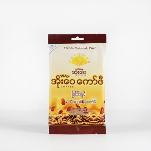Пластикалық алюминизирлеуші ​​Мьянма кері тығыздағыш кофе шайы орау пакеттері-BFD004