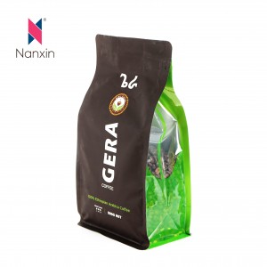 Individualiai spausdinta matinė juoda aliuminio folija 100 g 250 g 500 g 1 kg 12 oz plastikinis plokščiadugnis kavos maišelis su vožtuvu