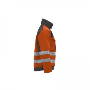Custom workwear jackets Hi-vis safety reflective jacket waterproof and windproof jacket for construction wholesale