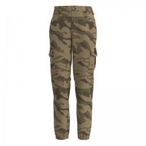Simple camouflage work pants for men