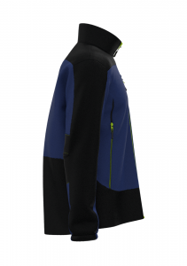 Softshell nga jacket nga adunay contrast color nga zipper