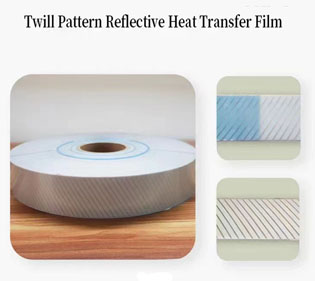 Twill Pattern reflektive Heat Transfer Film