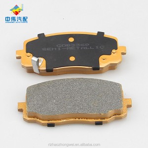 GDB3369 58101-0XA01 Спирачни накладки производител на едро качество на дискови спирачни накладки за Hyundai