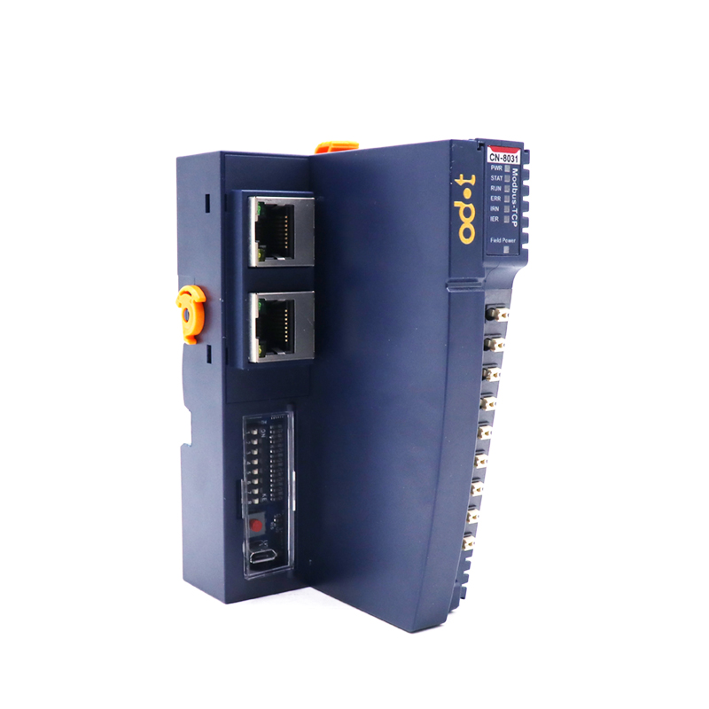 ODOT CN-8031: Представено изображение на Modbus TCP мрежов адаптер