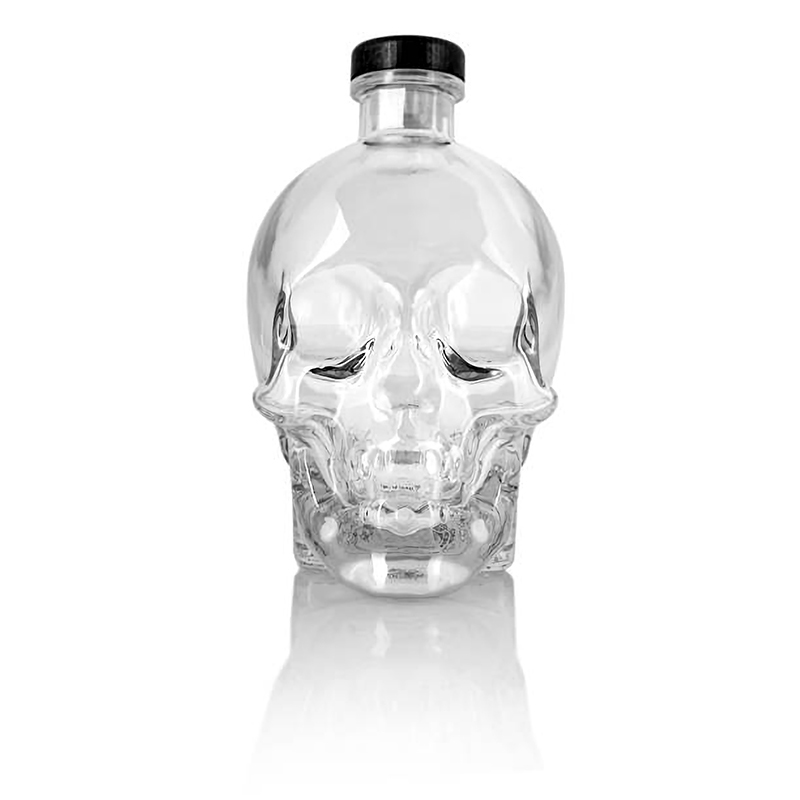 Dostosowana czaszka Szklane butelki Obraz wyróżniony
