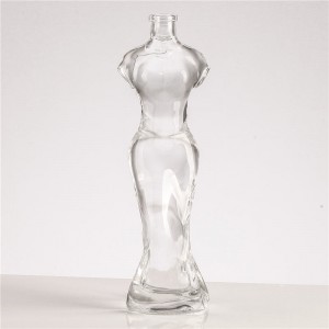 330ml 750ml women shape glass bottle