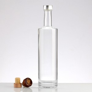 500ml Clear Glass Vodka Bottle