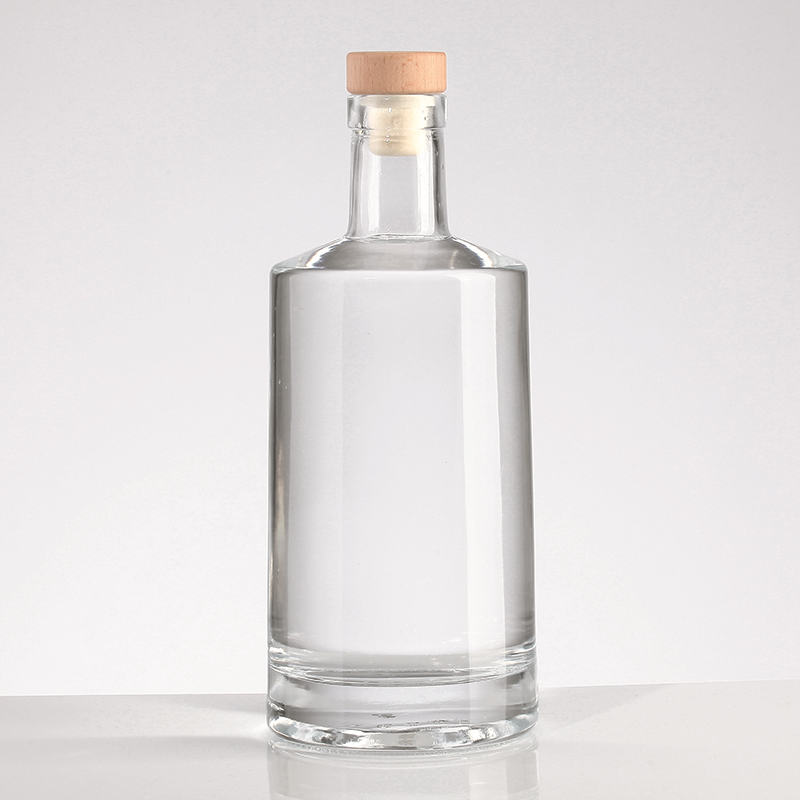 500ml Short Clear Glass Cider Bottle01