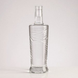 Customized Wholesale glass roller bottles custom liquor brandy XO bottles