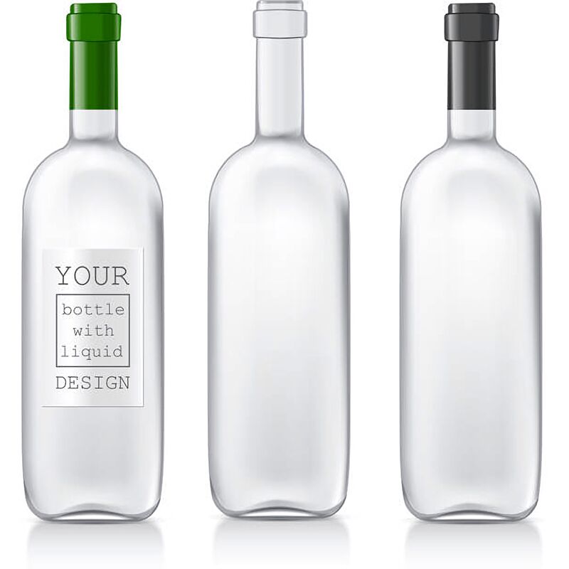 Clean the glass bottles after production