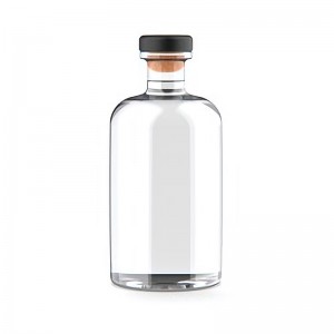 Niestandardowa szklana butelka ginu o pojemności 750 ml