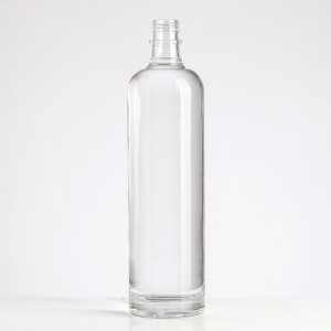 Wholesale diamond surface glass wine liquor bottle Glass brandy bottle with lid