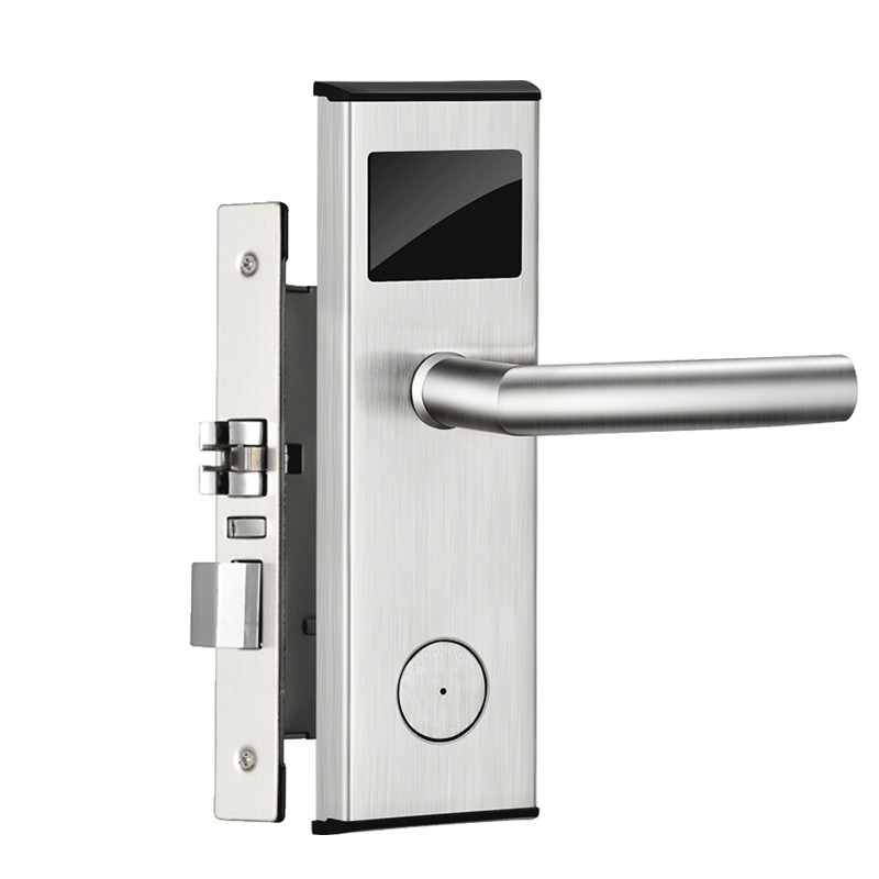 Hot Sale M1 Card Hotel RFid Card electronic keyless deadbolt combo Key Door lock Hotel lock manufacturers Card Reader Door Lock Featured Image