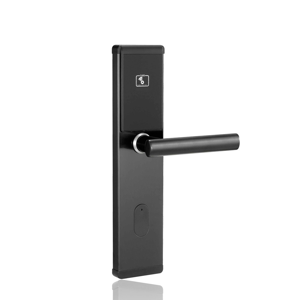 Hotel RFID Key Card Door Lock With Free Management Software hotel door security latch apartment hotel cabinet hotel-style hotel project sauna room gyms garage wifi door lock Featured Image