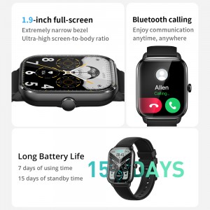 C61 Smartwatch 1.9″ HD Screen Bluetooth miantso 100+ Modely Ara-panatanjahantena Smart Watch