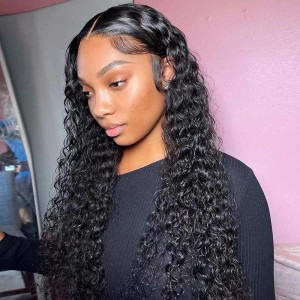 Wholesale Wet And Wavy Bundles Manufacturer –  100% Original China 28 Inch HD Lace Front Wigs Human Hair Pre Plucked 13X6 Transparent Lace Front Wig Straight Human Hair Wigs with Baby Hair B...