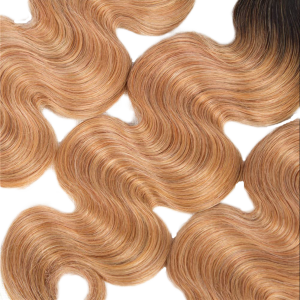 Body Wave T1B/27 Ombre Honey Blonde բրազիլական մազերի հյուսվածքի կապոցներ