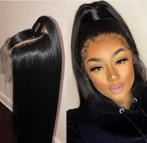 360 Lace Frontal Wig Hd Transparent Lace Straight Brazilian Human Hair