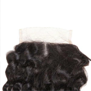 ஆழமான அலை 4×4 சரிகை மூடுதல் பிரேசிலியன் மனித முடி குழந்தை முடியுடன்