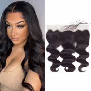 Body Wave 13X6 Ear To Ear Lace Frontals Chiusura cù Hairline Naturale