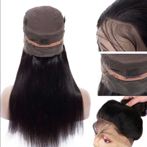 360 čipka frontalna perika Hd prozirna čipka ravna brazilska ljudska kosa